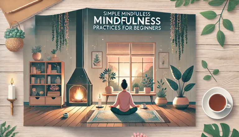 An individual practicing mindfulness, sitting cross-legged in a peaceful outdoor setting, with their eyes closed and hands resting on their knees, symbolizing relaxation and focus. The serene environment reflects calmness and clarity, aligning with the themes of mindfulness and mental well-being.