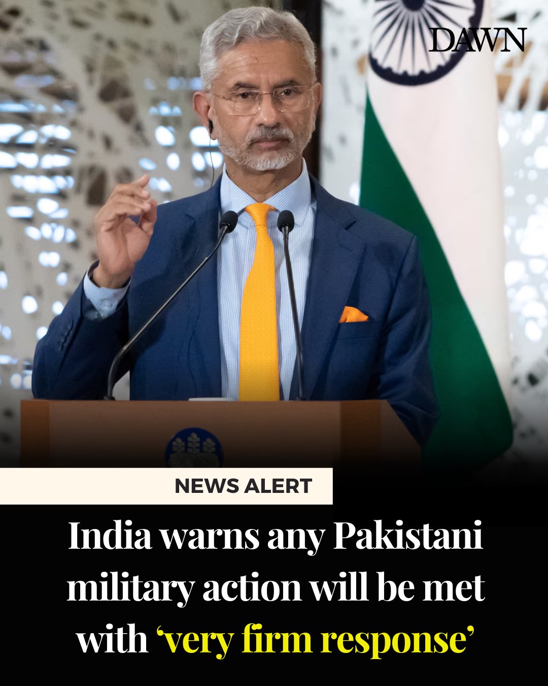 India Issues Stern Warning to Pakistan Amid Escalating Tensions