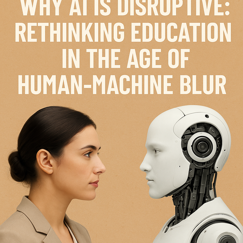 Why AI is Disruptive: Rethinking Education in the Age of Human-Machine Blur