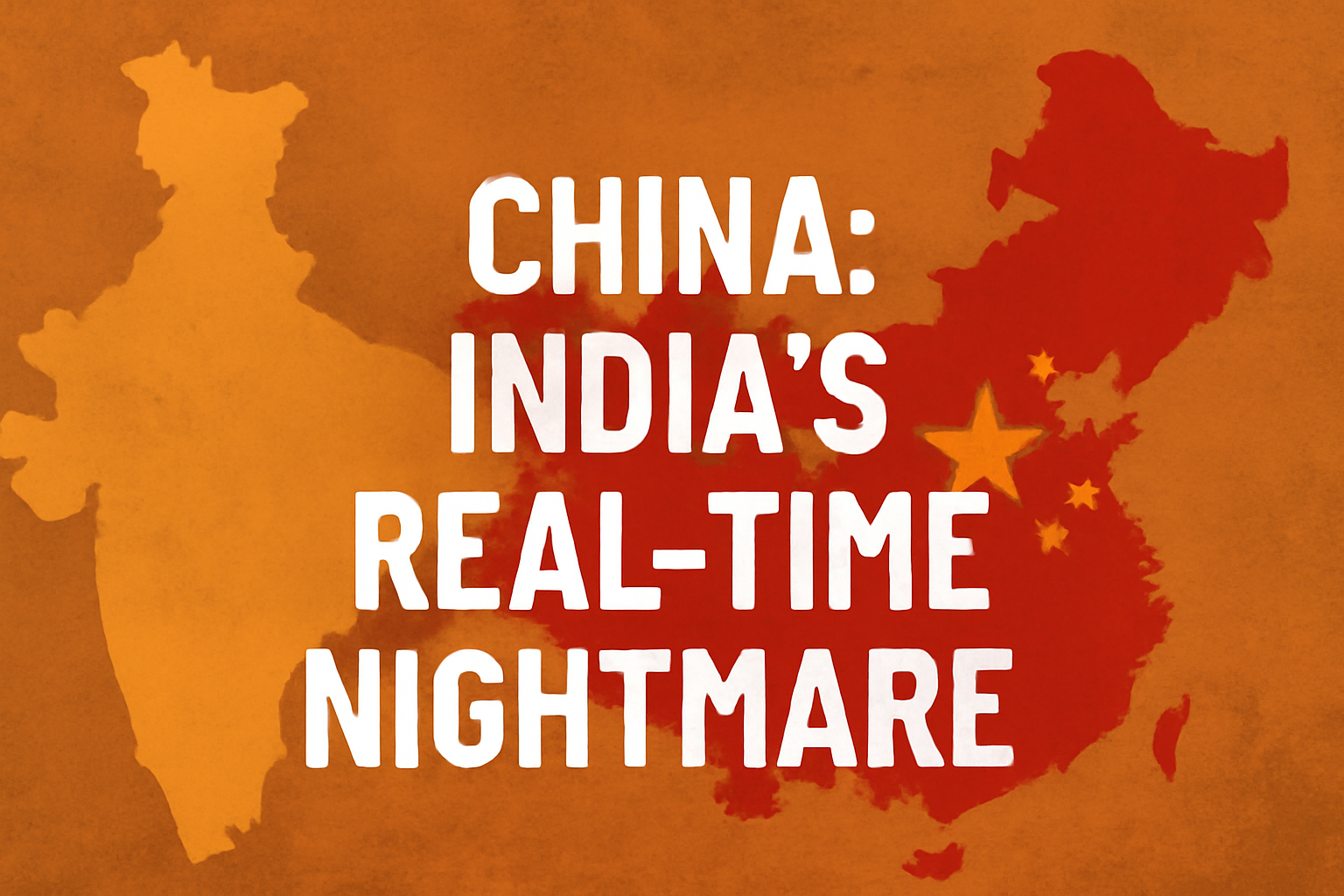 CHINA: INDIA’S REAL-TIME NIGHTMARE AND STRATEGIC DILEMMA