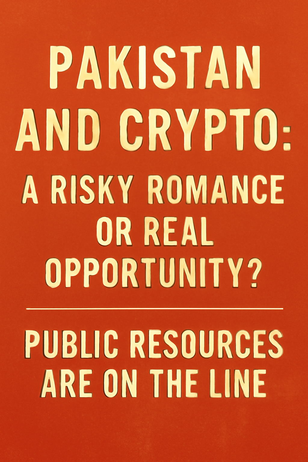 Pakistan and Crypto: A Risky Romance or Real Opportunity?