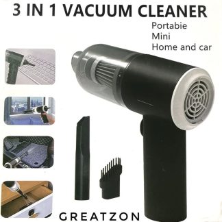 Portable Wireless Vacuum Cleaner 3 in 1  – High Power Suction, Air Pump & Duster for Home, Car & Laptop