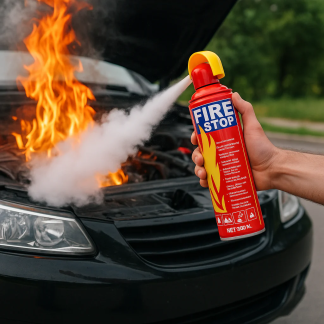 Portable Fire Extinguisher Spray 500ml | Fire Stop Emergency Safety Spray for Home, Kitchen, Car & Office
